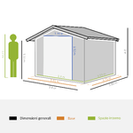 Outsunny-Casetta-da-Giardino-con-2-Porte-Scorrevoli-e-4-Prese-d-Aria-in-Acciaio-e-PP-340x386x200cm-Verde