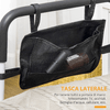 HOMCOM-Maniglia-per-Letto-con-Lunghezza-e-Altezza-Regolabile-in-Acciaio-Bianco