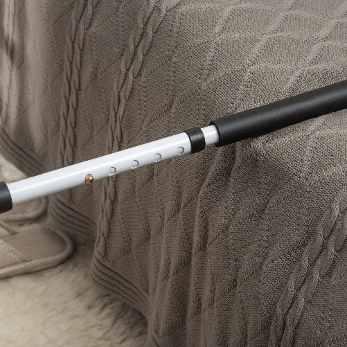 HOMCOM-Maniglia-per-Letto-con-Lunghezza-e-Altezza-Regolabile-in-Acciaio-Bianco