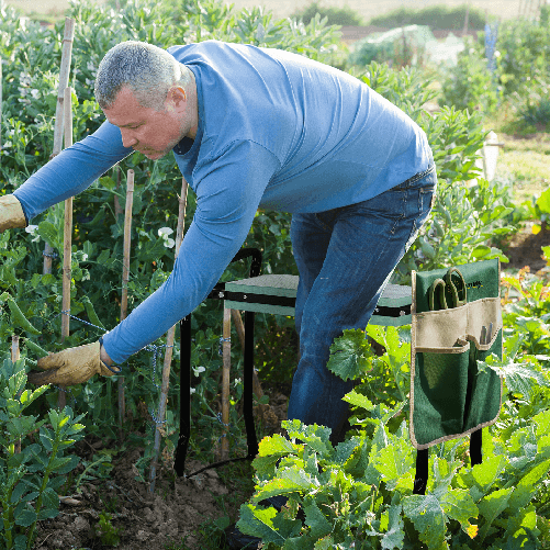 Outsunny-Inginocchiatoio-Panca-da-Giardino-Pieghevole-con-Tasca-Porta-Attrezzi