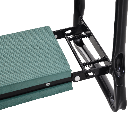 Outsunny-Inginocchiatoio-Panca-da-Giardino-Pieghevole-con-Tasca-Porta-Attrezzi