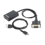 Cablexpert Gembird A-VGA-HDMI-01 cavo e adattatore video 0,15 m HDMI tipo A (Standard) VGA (D-Sub) Nero