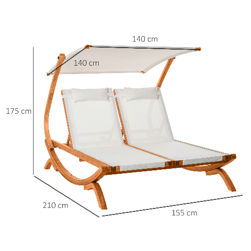 Outsunny-Lettino-Prendisole-Chaise-Longue-Sdraio-da-Giardino-2-Posti-con-Schienale-Reclinabile-3-Livelli-Tetto-e-Cuscini-210x155x175cm-Beige