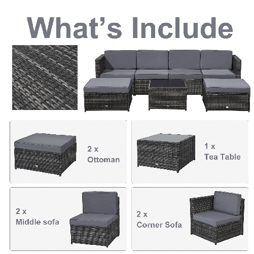 Outsunny-Set-da-7-Pezzi-Salotto-da-Esterni-in-Rattan-con-Poltrona-Pouf-Tavolino-Grigio