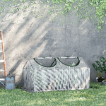 Outsunny-Mini-Serra-da-Giardino-con-2-Finestre-Avvolgibili-e-Copertura-PE-Anti-UV-119x60x60cm-Bianco