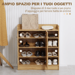 HOMCOM-Armadio-Scarpiera-Salvaspazio-e-Moderno-in-Legno-per-12-Paia-con-4-Ripiani-Aperti-83x30x90-cm-Marrone-Chiaro