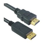 M-Cab 7003466 cavo e adattatore video 2 m DisplayPort HDMI Nero (2M DP HDMI CABLE M-M BLACK - M/M GOLD FULL HD)