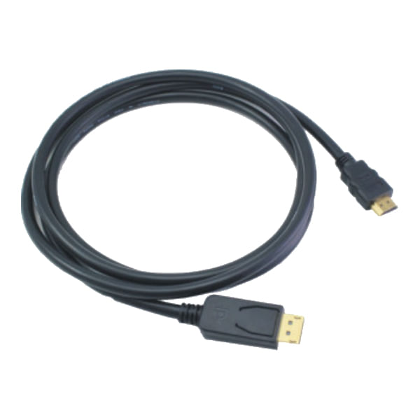 M-Cab-7003466-cavo-e-adattatore-video-2-m-DisplayPort-HDMI-Nero--2M-DP-HDMI-CABLE-M-M-BLACK---M-M-GOLD-FULL-HD-