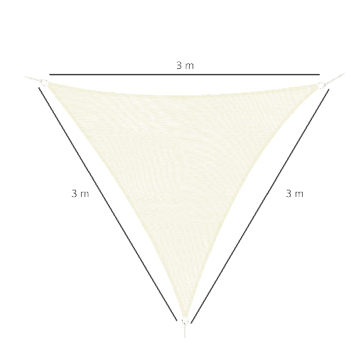 Outsunny-Tenda-a-Vela-Triangolare-Parasole-in-HDPE-per-Spazi-Esterni-3x3x3-m-Crema-Bianco-Avorio