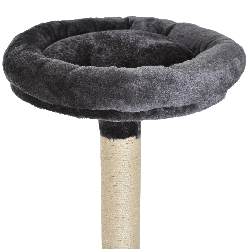 PawHut-Albero-Tiragraffi-per-Gatti-a-4-Livelli-in-Peluche-Sisal-Naturale-Grigio-40x40x132cm