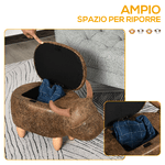 HOMCOM-Pouf-Contenitore-a-Forma-di-Bufalo-Sgabello-Poggiapiedi-con-Struttura-in-Legno-e-Seduta-Imbottita-62x35x36cm-Marrone