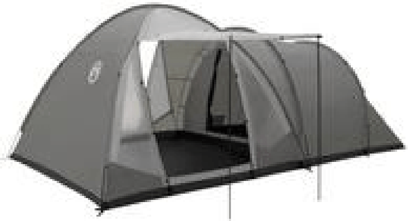 Tenda-a-cupola-Waterfall-5-Deluxe-per-5-persone-verde-grigio-chiaro-con-estensione-tunnel