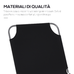 Outsunny-Sdraio-da-Giardino-Pieghevole-in-Metallo-e-Tessuto-Oxford-Lettino-Prendisole-Traspirante-187L-x-55P-x-24Acm-Nero