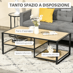 HOMCOM-Tavolino-da-Caffe-in-Stile-Industriale-a-3-Ripiani-in-MDF-e-Acciaio-120x60x46cm