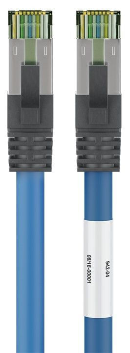 Wentronic-goobay---Patch-Kabel---RJ-45--M--bis-RJ-45--M----30m---SFTP-PiMF---CAT-81---geformt---Blau--45661-