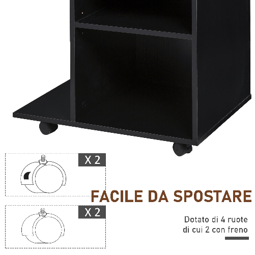 Vinsetto-Mobile-Porta-Stampante-in-Legno-Nero-con-1-Cassetto-2-Ripiani-Mensola-CPU