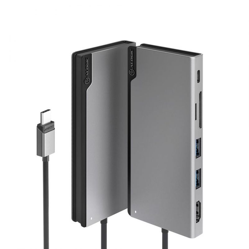 ALOGIC-ULDUNIV2-SGR-replicatore-di-porte-e-docking-station-per-laptop-Cablato-USB-3.2-Gen-1-3.1-Gen-1-Type-C-Grigio--ULT