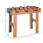 HOMCOM-Calcio-Balilla-Professionale-in-Legno-MDF-87x43x78cm