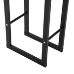 HOMCOM-Scaffale-Porta-Legna-Verticale-per-Interno-in-Ferro-Nero-40x25x150cm