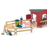 schleich-FARM-WORLD-42606-casa-giocattolo--SCHLEICH-Farm-World-Red-Barn-with-Animals-and-Accessories-Toy-Playset-3-to-8-