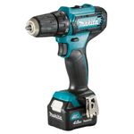 Makita Trapano avvitatore a batteria DF333DSAL1 12Volt blu nero 2x batteria agli ioni di litio 20 Ah incl