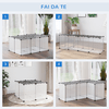 PawHut-Recinto-per-Criceti-e-Conigli-Modulabile-con-Accessori-Montaggio-in-Resina-e-Acciaio-105x70x45cm