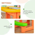 Outsunny-Tavolo-da-Picnic-per-2-Bambini-di-3-6-Anni-con-2-Panche-per-Esterno-e-Interno-Multicolore