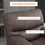HOMCOM-Poltrona-Relax-con-Reclinazione-Manuale-e-Poggiapiedi-97x99x96cm-Marrone