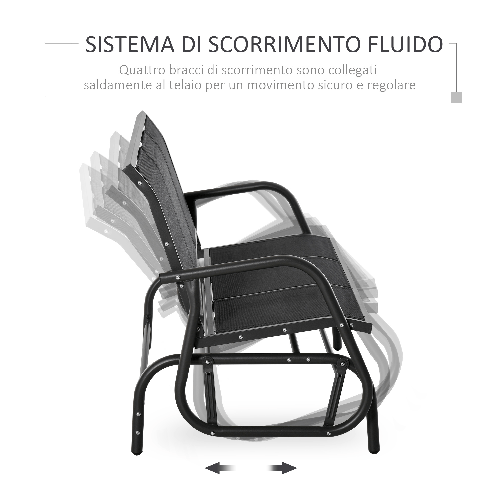 Outsunny-Panchina-a-Dondolo-da-Giardino-3-Posti-in-Metallo-e-Tessuto-Traspirante