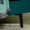 HOMCOM-Poltrona-Moderna-da-Soggiorno-con-Seduta-Imbottita-Gambe-in-Acciaio-e-Tessuto-Traspirante-96x87x87-cm-Verde
