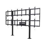 Peerless DS-S555-3X2 carrello e supporto multimediale Nero (DS-S555-3X2 - Modular Video Wall Pedestal Mount 3x2 Configur