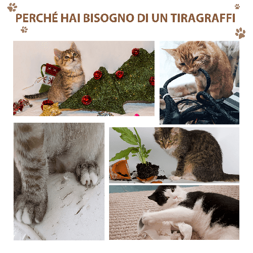 PawHut-Tiragraffi-ad-Albero-per-Gatti-con-Cuccia-Cuscino-Rivestimento-Peluche-e-Pali-in-Corda-Sisal