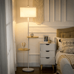 HOMCOM-Lampada-da-Terra-a-Piantana-con-2-Mensole-e-Paralume-in-Tessuto-Ø40x163cm-Bianco