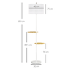 HOMCOM-Lampada-da-Terra-a-Piantana-con-2-Mensole-e-Paralume-in-Tessuto-Ø40x163cm-Bianco