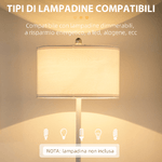 HOMCOM-Lampada-da-Terra-a-Piantana-con-2-Mensole-e-Paralume-in-Tessuto-Ø40x163cm-Bianco