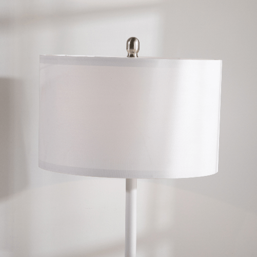 HOMCOM-Lampada-da-Terra-a-Piantana-con-2-Mensole-e-Paralume-in-Tessuto-Ø40x163cm-Bianco