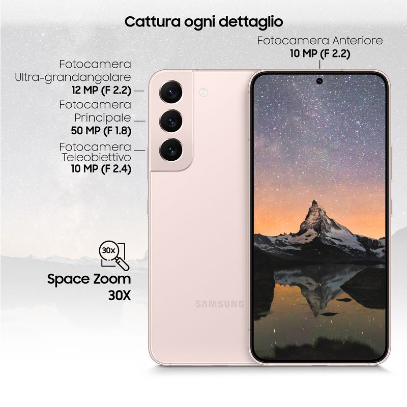 Samsung-Galaxy-S22-128GB-Pink-Gold---Smartphone-5G-Android-Display-61-pollici