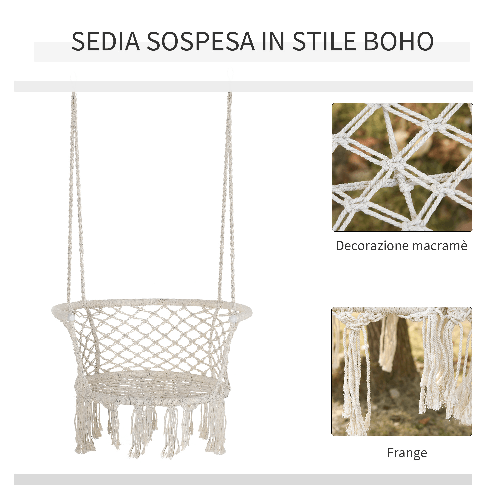 Outsunny-Sedia-Sospesa-in-Poliestere-e-Macrame-per-Interni-ed-Esterni-Crema