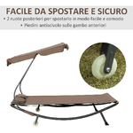 Outsunny-Lettino-Matrimoniale-2-Posti-Parasole-Regolabile-da-Esterno-e-Giardino-200x170-x134cm-Marrone