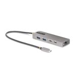 StarTech.com Hub USB-C a 3 porte con Ethernet da 2,5 Gbps e porta Power Delivery Pass-through da 100W, USB 3.2 10Gbps