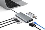 eSTUFF-ES623009-hub-di-interfaccia-USB-3.2-Gen-1-3.1-Gen-1-Type-C-5000-Mbit-s-Grigio--USB-C-12-in-1-Mobile-Hub---USB-3.2