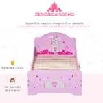 HOMCOM-Letto-per-Bambini-da-3-6-anni-con-Sponde-di-Sicurezza-in-Legno---Rosa