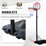 HOMCOM-Canestro-da-Basket-da-Esterno-con-Supporto-e-Altezza-Regolabile-in-Acciaio