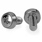 StarTech.com Viti 12-24 per rack per server - Confezione da 50 unit&agrave - Nichelate (12-24 SERVER RACK SCREWS NICKEL