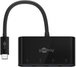 Goobay-61073-hub-di-interfaccia-USB-tipo-C-5000-Mbit-s-Nero--Goobay-4-Port-USB-A-Multiport-Adapter---Black-