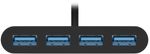 Goobay-61073-hub-di-interfaccia-USB-tipo-C-5000-Mbit-s-Nero--Goobay-4-Port-USB-A-Multiport-Adapter---Black-