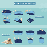 PawHut-Piscina-Vasca-da-Bagno-Portatile-Pieghevole-per-Cani-Animali-Domestici-in-PVC-Azzurro-Φ160-x-30cm