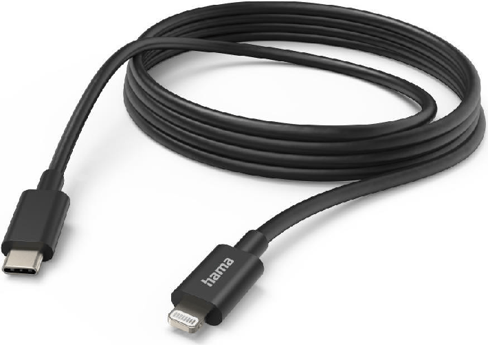 Hama-Charging-Data-USB-C-to-Lightning-Cable-480Mbps-3-Metre-Black