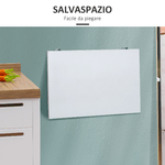 HOMCOM-Tavolino-a-Muro-Pieghevole-Salvaspazio-in-MDF-e-Telaio-in-Metallo-per-Cucina-Salotto-Bianco-60x40x20cm