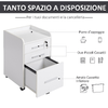 HOMCOM-Cassettiera-da-Ufficio-Bianca-in-Legno-con-Chiavi-e-3-Cassetti